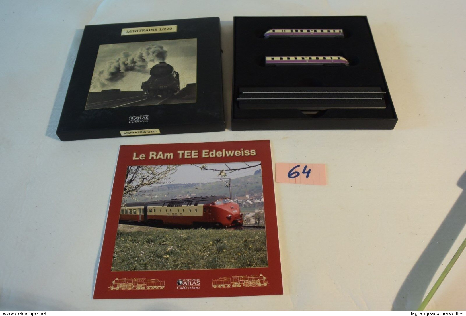 C64 Coffret Mini Train 1/220 Atlas Le Ram TEE Edelweis - Lokomotiven