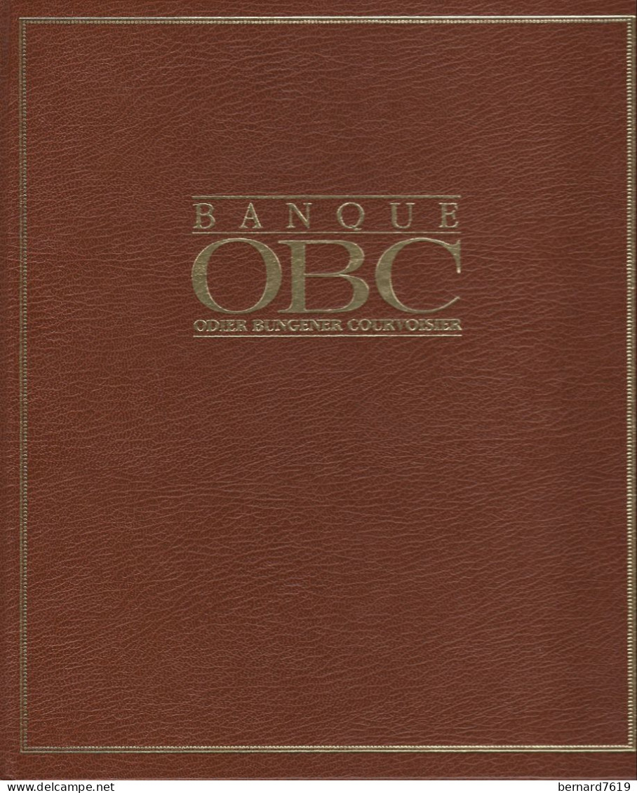 Livre Banque OBC Odier Bungener Courvoisier  -  Berthoud Pere Et Fils - Europa