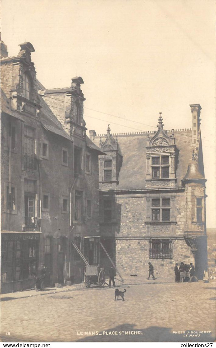 72-LE-MANS- PLACE SAINT-MICHEL- CARTE-PHOTO - Le Mans