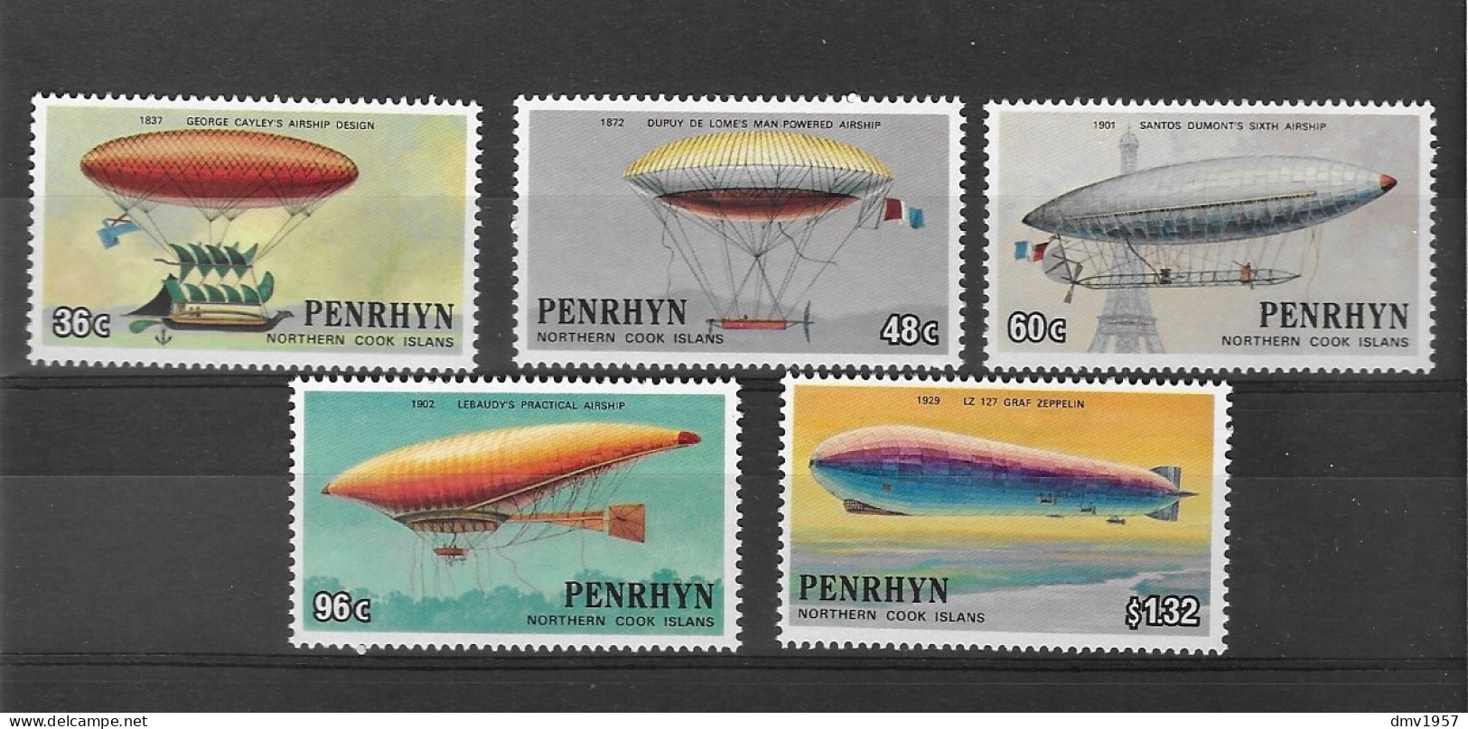 Penrhyn Islands 1983 MNH Bicent Of Manned Flight (Islans Spelling) Sg 320a/4a - Penrhyn