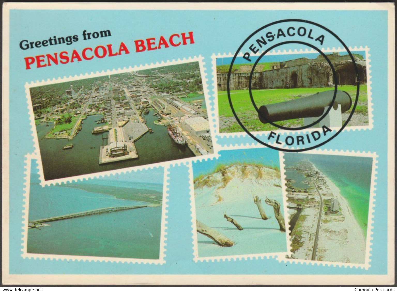 Greetings From Pensacola Beach, Florida, C.1980s - FPP Postcard - Pensacola