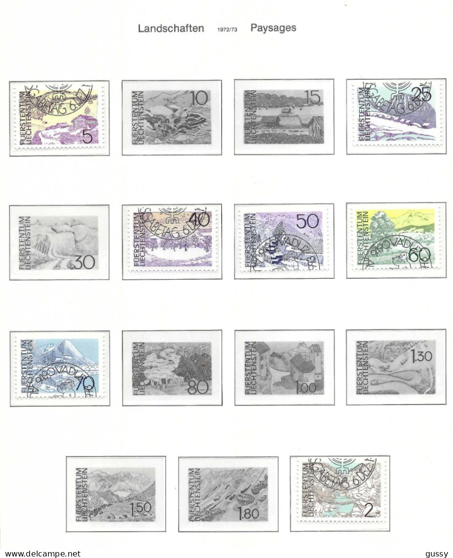 LIECHTENSTEIN  Ca.1972-76: Lot De Timbres Oblitérés PJ, TB Qualité - Oblitérés