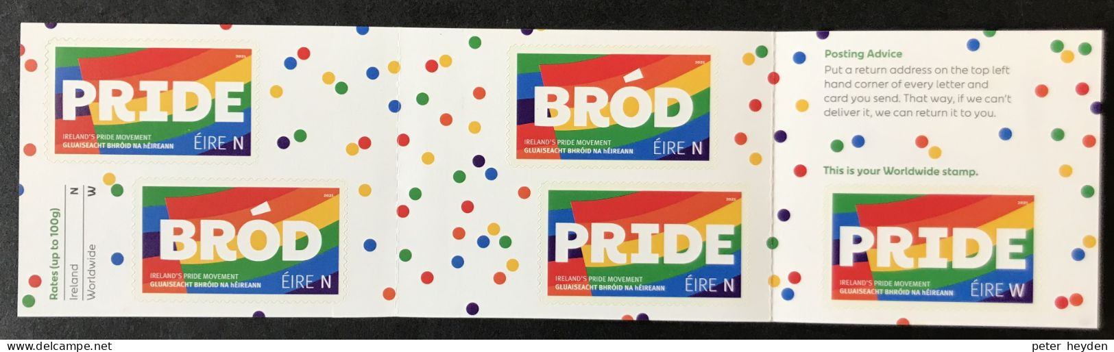 IRELAND ~ PRIDE MNH Booklet ~ LGBT, Gay, Lesbian, Transgender - Neufs