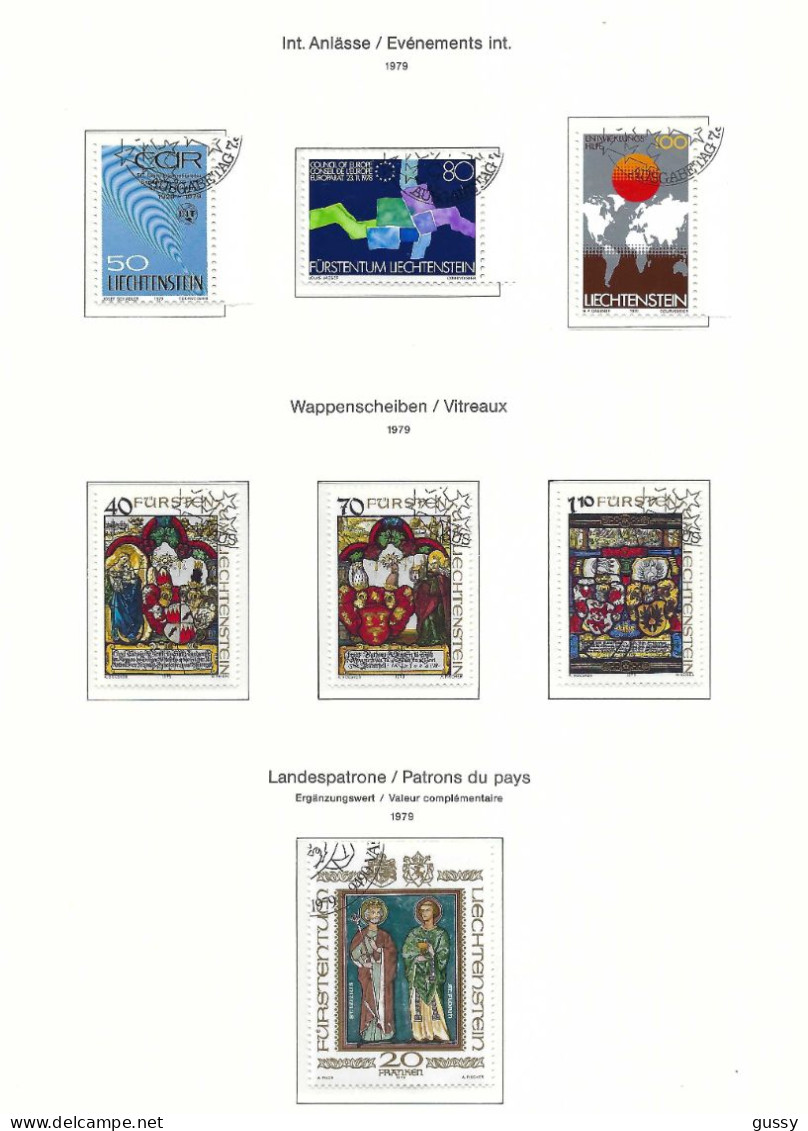 LIECHTENSTEIN  Ca.1979-81: Lot De Timbres Oblitérés PJ, TB Qualité - Oblitérés