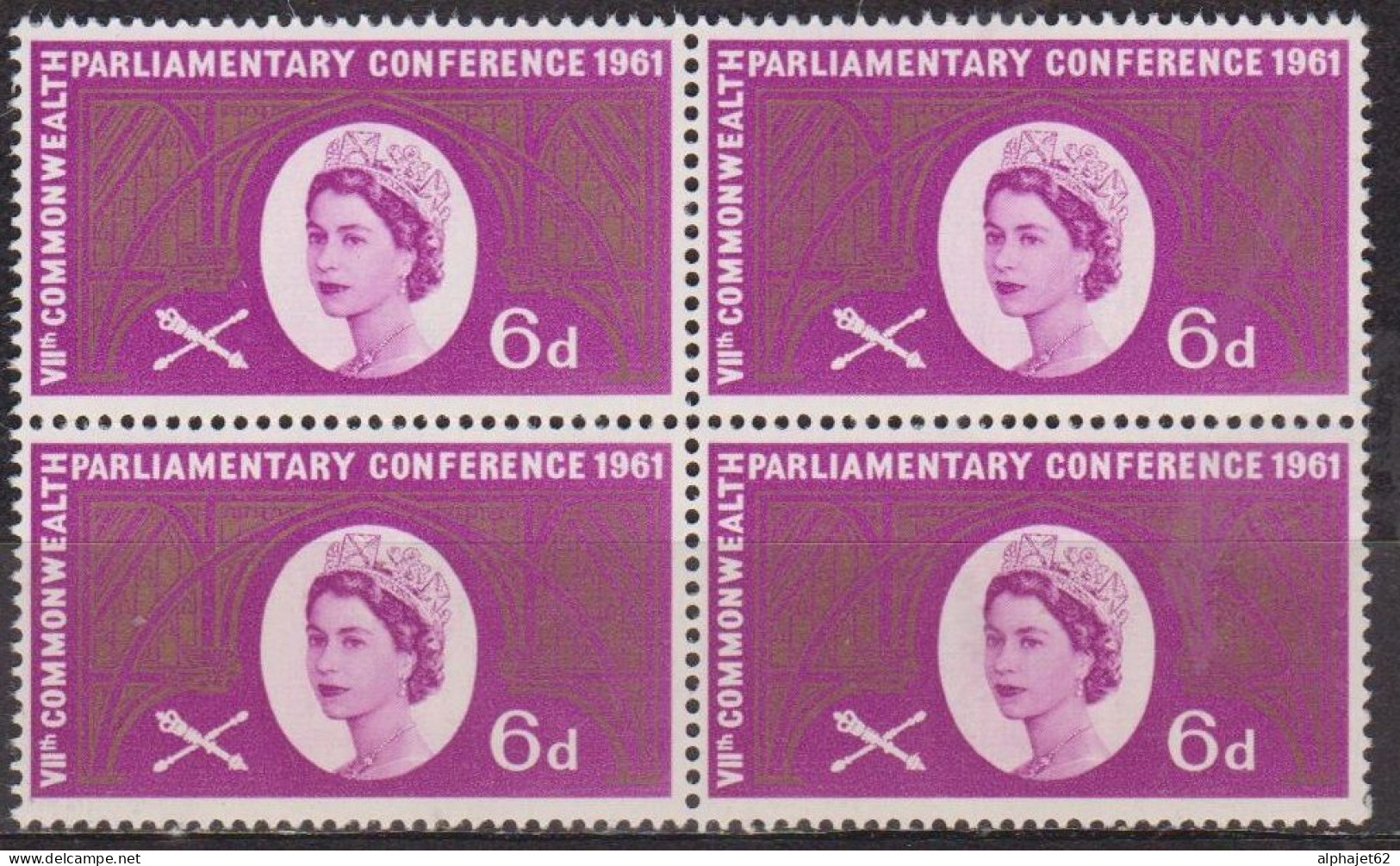 Elizabeth II - GRANDE BRETAGNE - Arc Intérieur De Westminster - N° 365 ** - 1961 - Unused Stamps