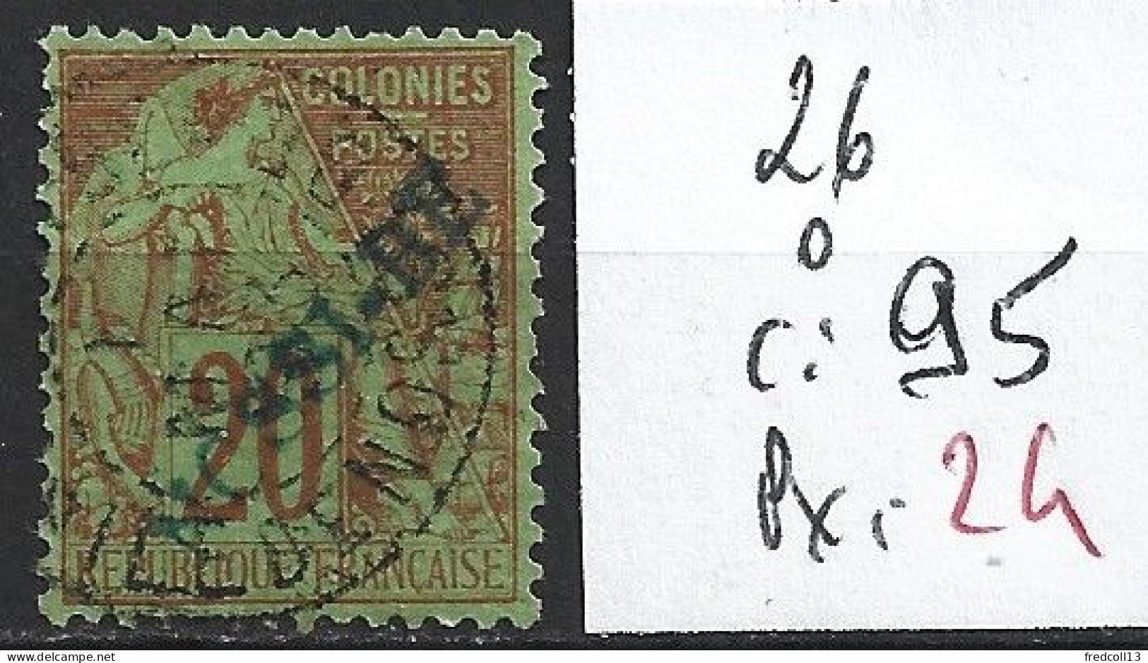 NOSSI-BE 26 Oblitéré Côte 95 € - Used Stamps