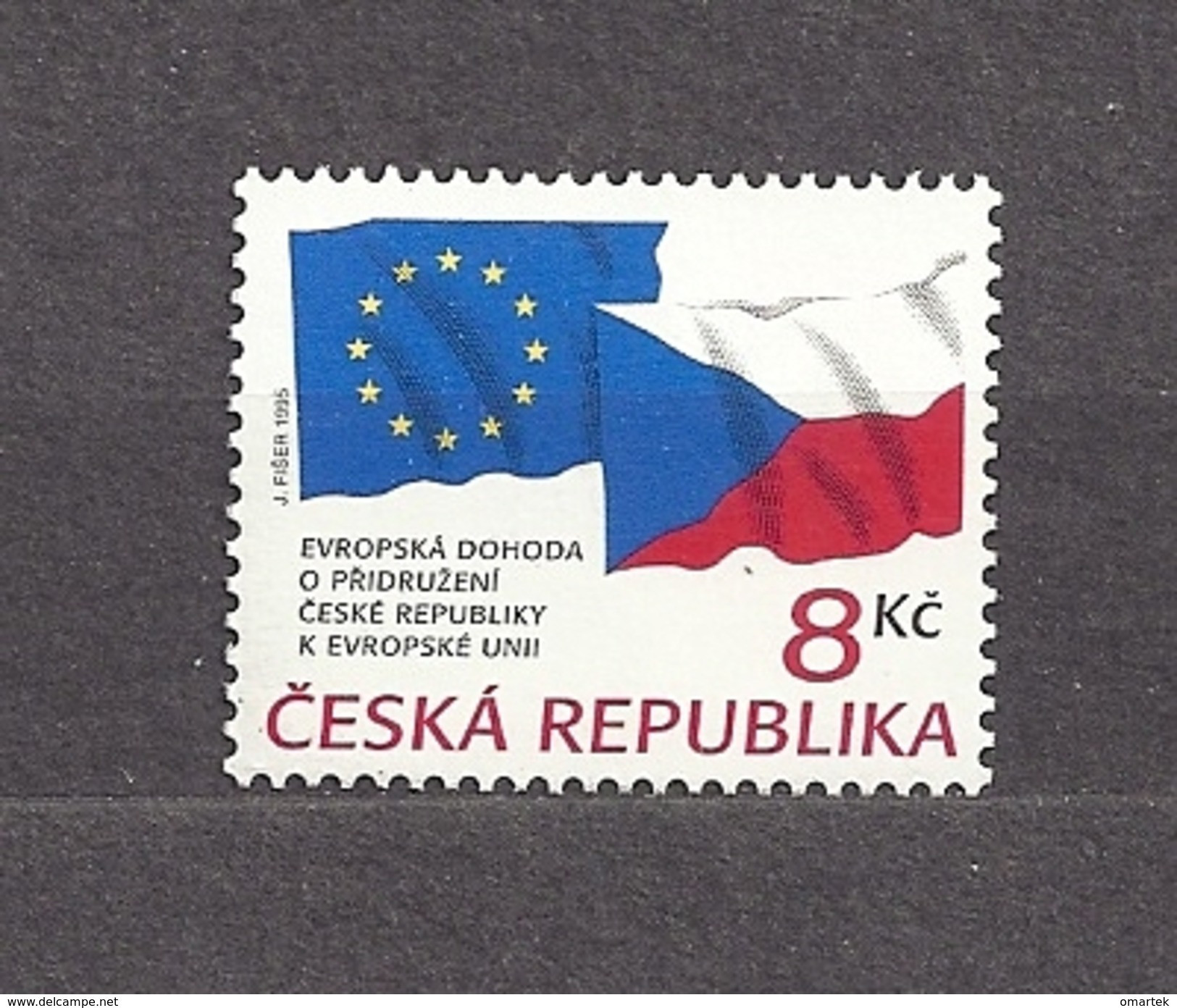 Czech Republic 1995 MNH ** Mi 62 Sc 2941 Association Of The Czech Republic With The EU. Tschechische Republik - Ongebruikt