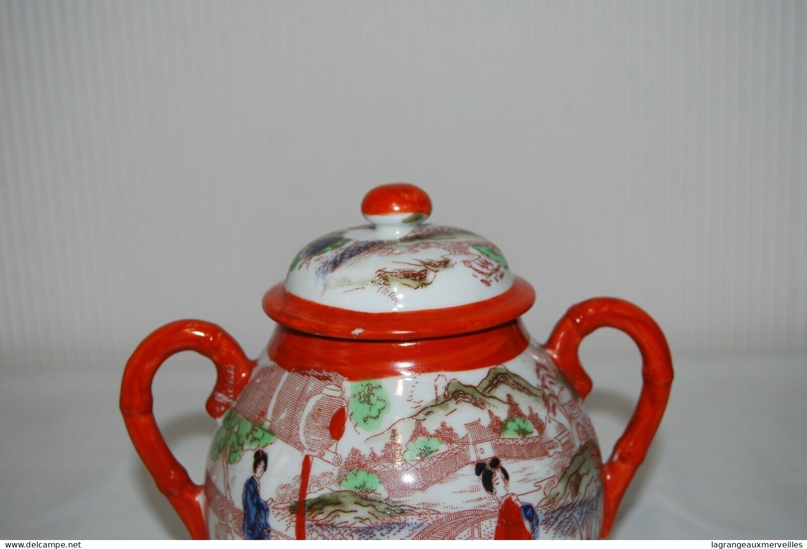 C65 Ancien Pot Au Sucre - Asiatique - Chinoiserie - Art Asiatique