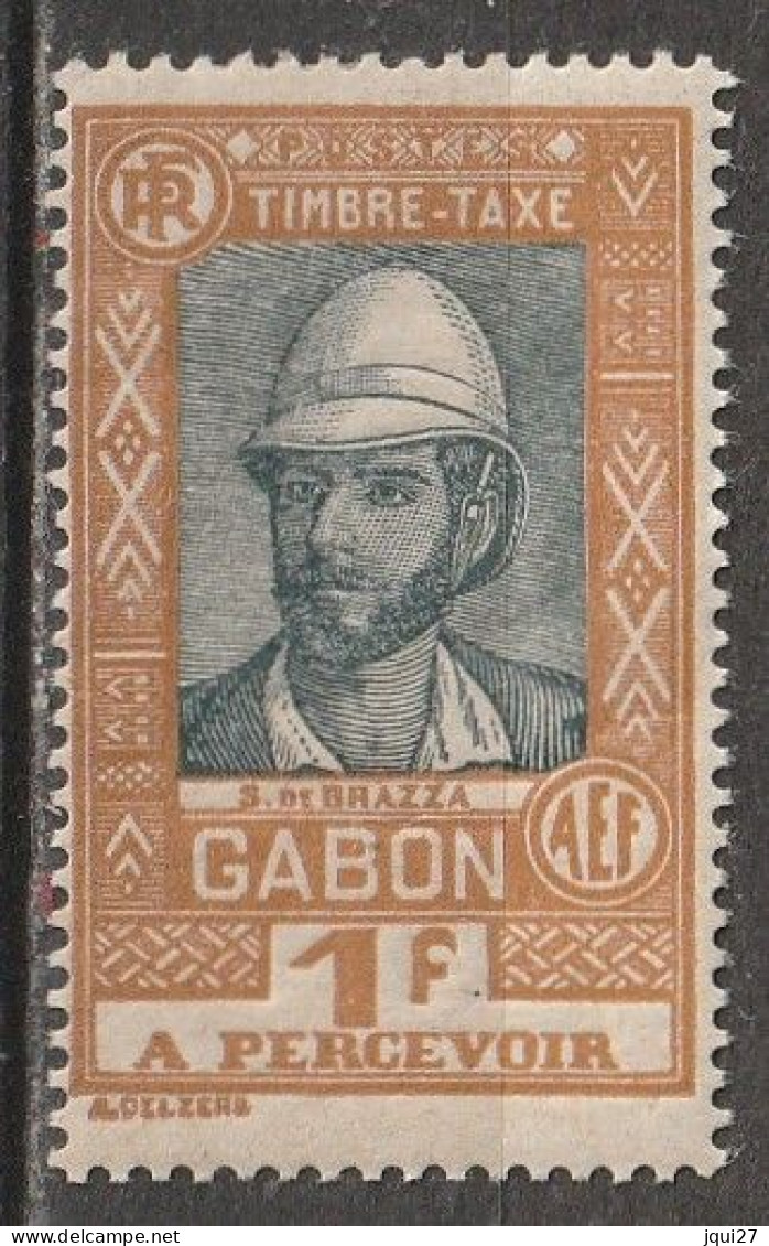 Gabon Timbre-taxe N° 20 * - Postage Due