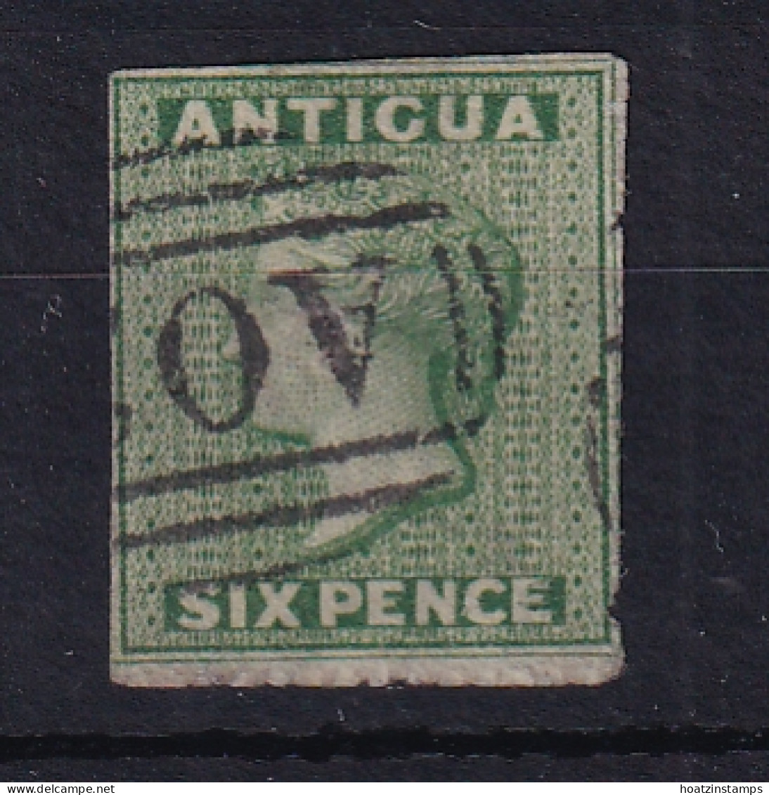 Antigua: 1863/67   QV   SG8    6d  Green   Used - 1858-1960 Colonie Britannique