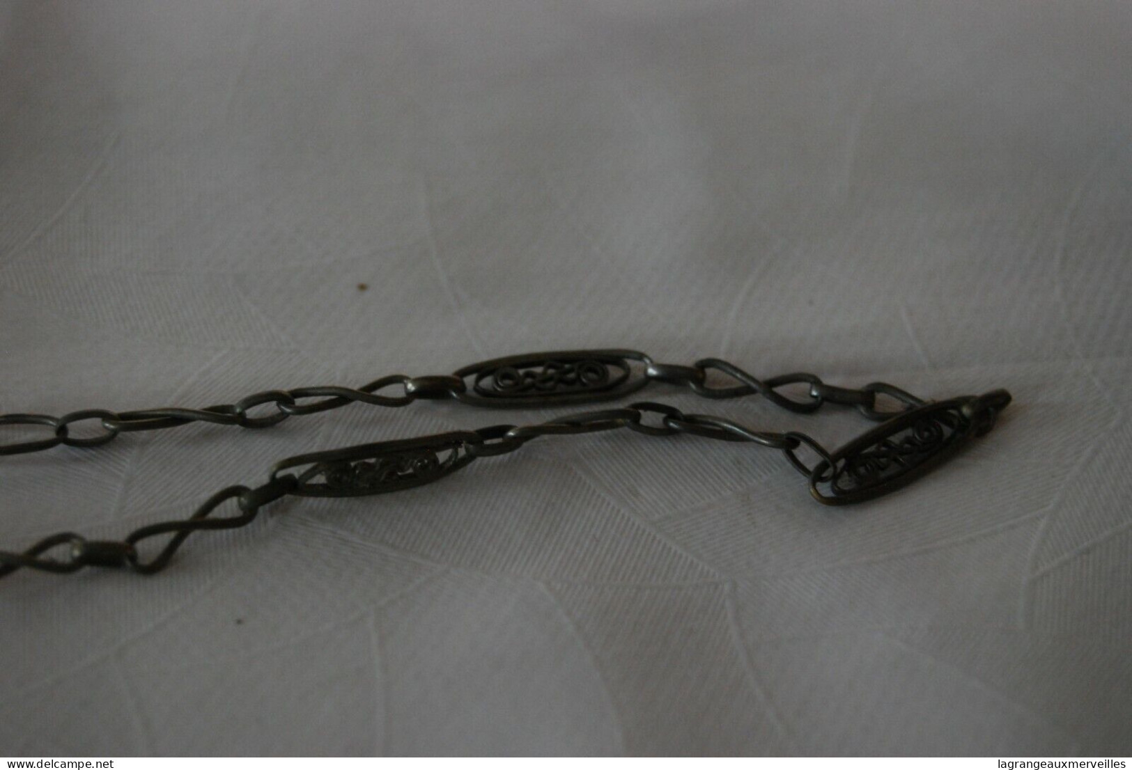 C65 Collier - Chaine - Bracelet Montre à Gousset ? Travaillé - Collane/Catenine