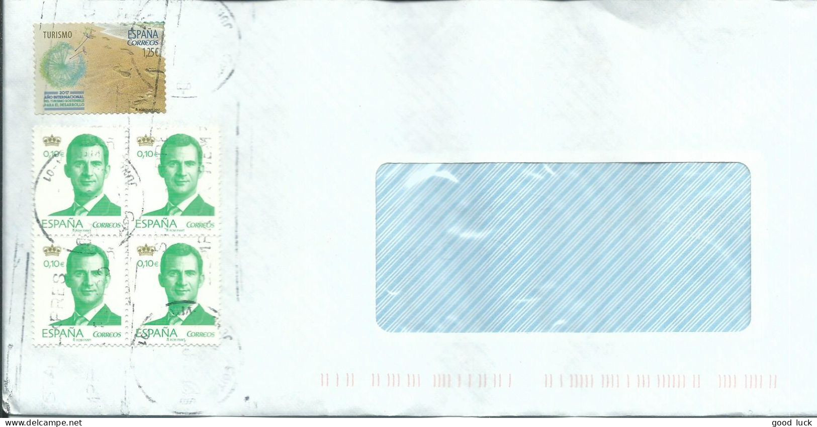 ESPAGNE LETTRE 1.65€ SANTANDER DE 2017  LETTRE COVER - Briefe U. Dokumente