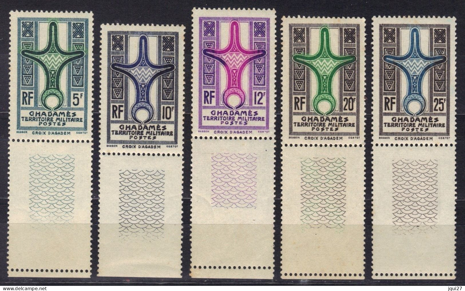 Ghadames N° 2, 4, 5, 7, 8 ** BDF - Unused Stamps