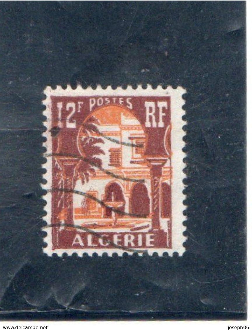 ALGERIE    1956   Y.T. N° 335  Oblitéré  Frais De Gestion Compris - Oblitérés