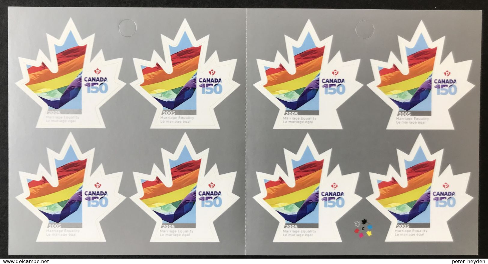 CANADA  ~ 2017 Marriage Equality MNH Booklet ~ Rainbow LGBT Gay Lesbian Transgender - Unused Stamps