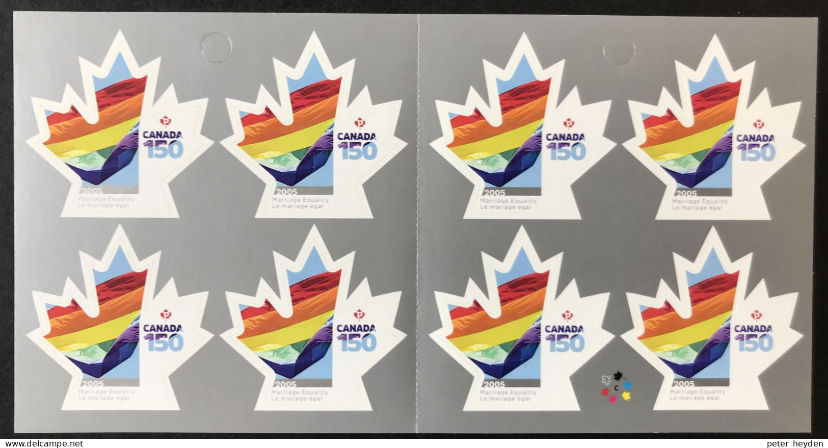 CANADA  ~ 2017 Marriage Equality MNH Booklet ~ Rainbow LGBT Gay Lesbian Transgender - Neufs