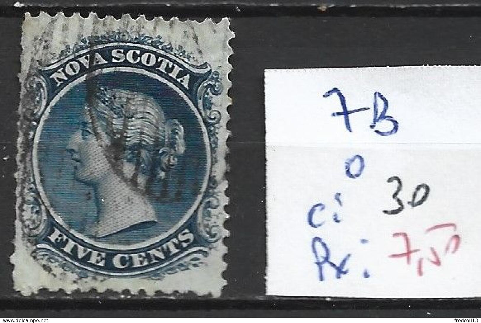 NOUVELLE-ECOSSE 7B Oblitéré Côte 30 € - Used Stamps