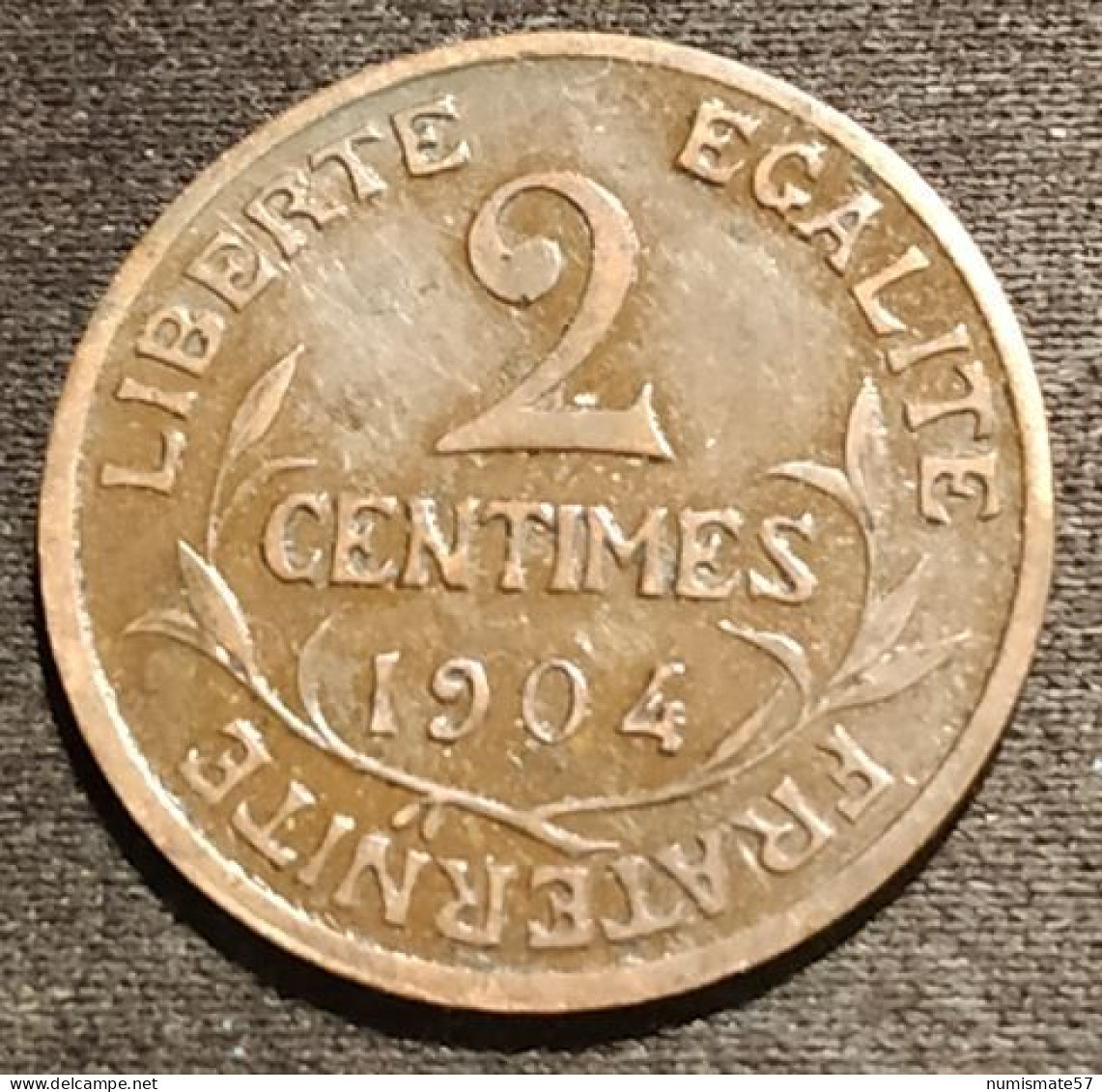 FRANCE - 2 CENTIMES 1904 - Daniel-Dupuis - Gad 107 - KM 841 - 2 Centimes