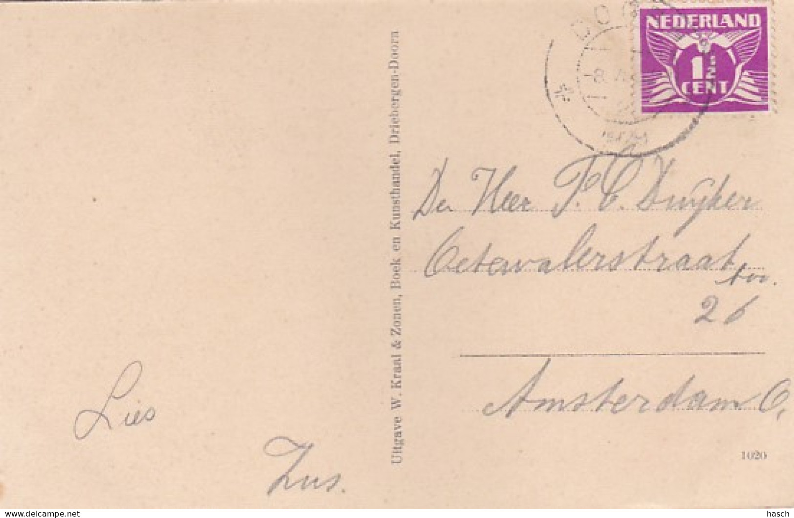 237810Doorn, Dorpsplein (poststempel 1929) - Doorn