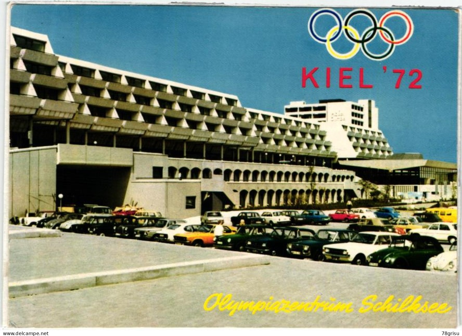 Deutschland, Kiel 1972 Olympische Spiele Grüße, Olympiazentrum Schilksee Postkarte Nicht Gelaufen - Summer 1972: Munich