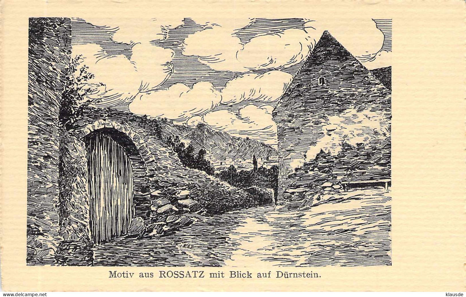 Motiv Aus Rossatz - Mit Blick Auf Dürnstein Künstlerkarte - Wachau