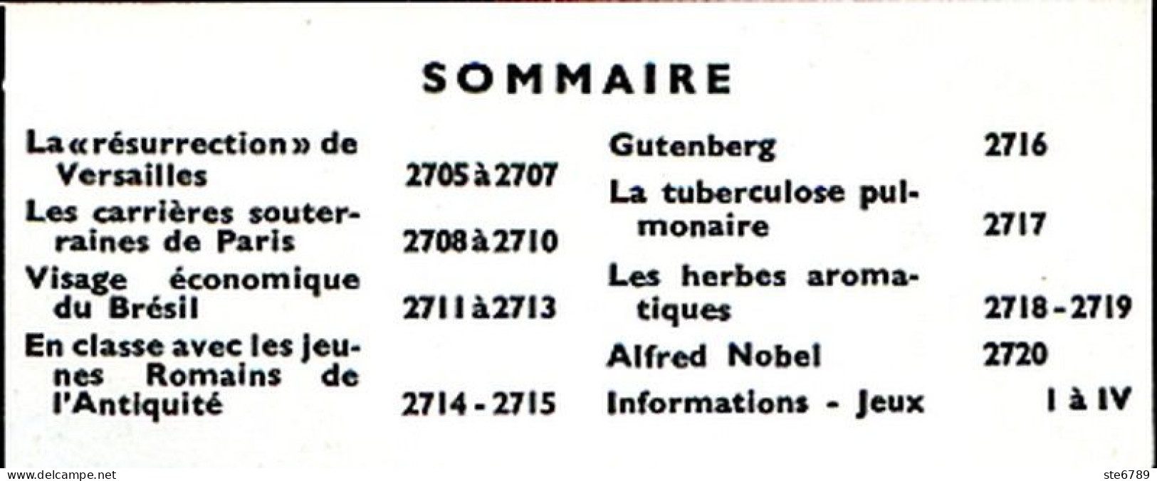 Tout L'univers 1967 N° 170 Résurrection Versailles , Carrieres Sout Paris , Brésil Economie , Gutenberg , Alfred Nobel , - Informaciones Generales