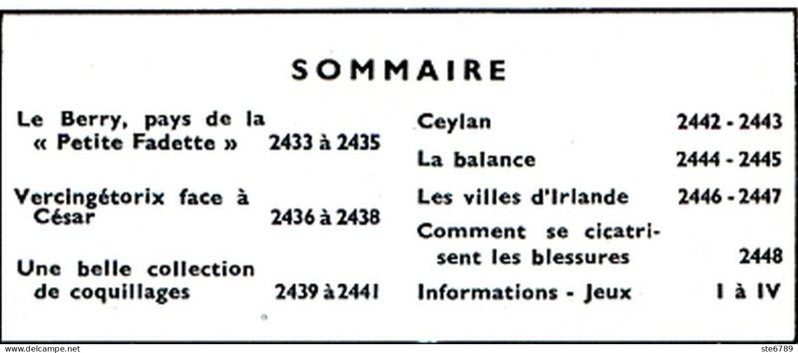 Tout L'univers 1966 N° 153 Le Berry , Vercingétorix , Coquillages , Ceylan , La Balance , Villes Irlande - Informaciones Generales