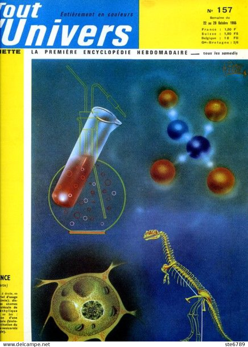 Tout L'univers 1966 N° 157 Flore Faune Europe , La Banane , Hammourabi , Les Siréniens , Cellulose - Informations Générales