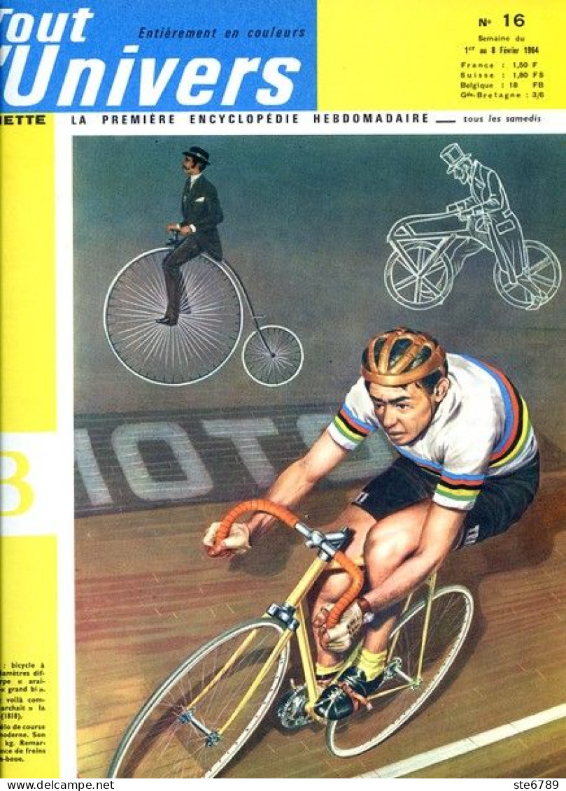 Tout L'univers 1964 N° 16 Bicyclette , Le Pétrole , Inde Mystérieuse , Indonésie , Eratosthène , Mer Et Les Cotes , - Informaciones Generales