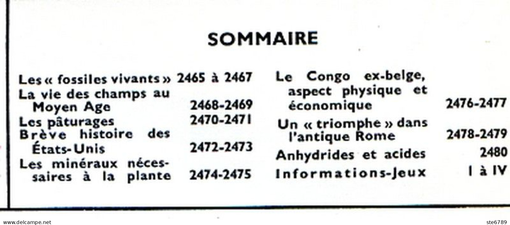 Tout L'univers 1966 N° 155 Fossiles Vivants , Vie Champs Moyen Age , Paturages , Congo Ex Belge , - Informations Générales