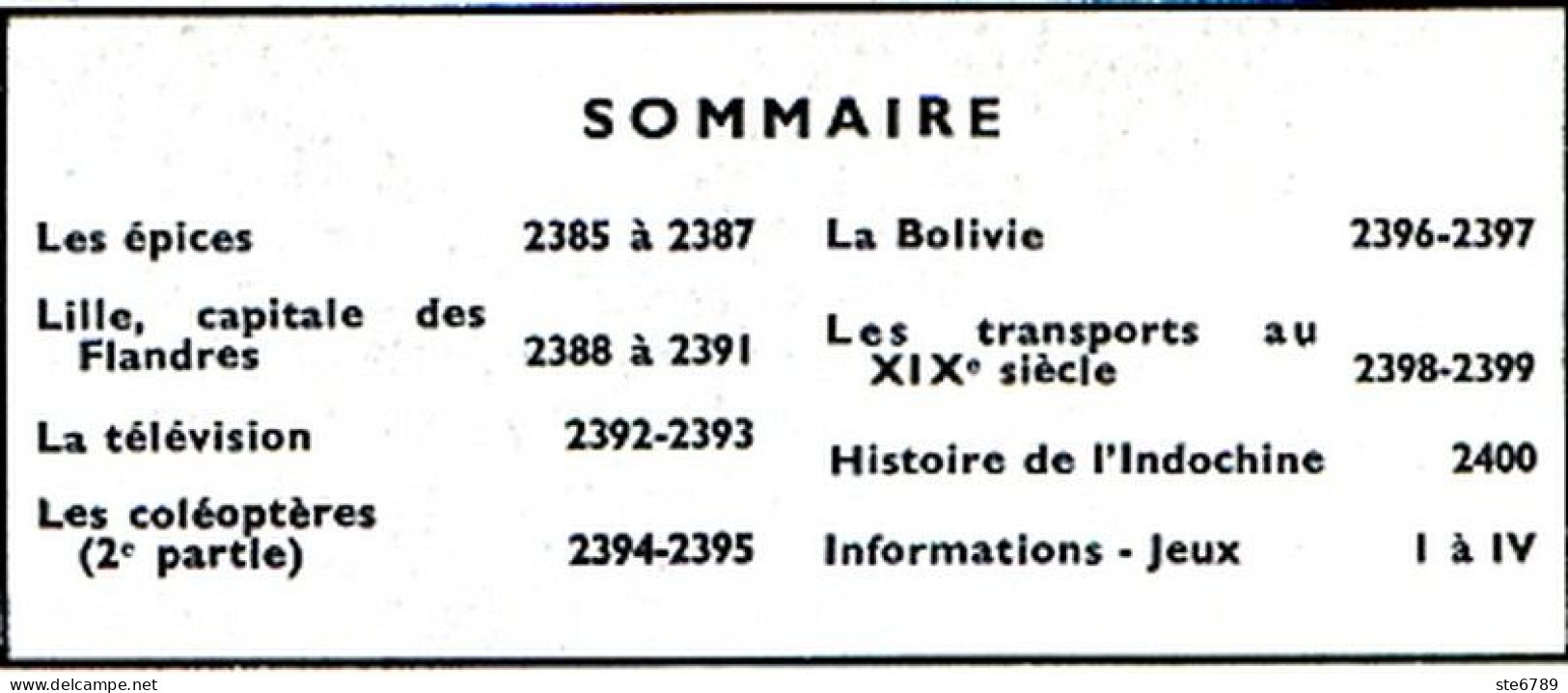 Tout L'univers 1966 N° 150 Les épices , Lille Ville , La Télévision , La Bolivie , Transports Au 19 ° , Indochine Histoi - Informaciones Generales