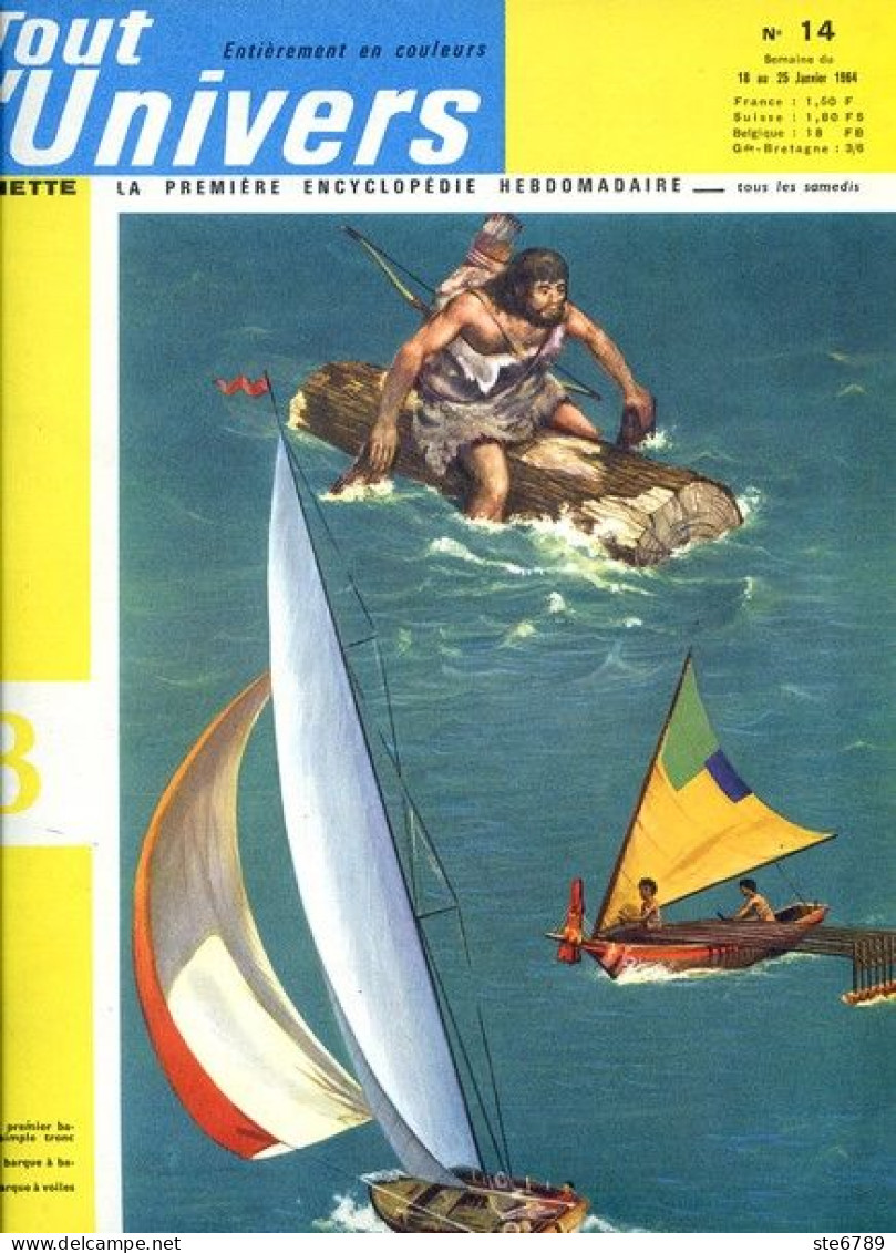 Tout L'univers 1964 N° 14 Antoine Lavoisier , Les Esquimaux , Vikings , Rois De Rome , Histoire Du Chili , - Informaciones Generales