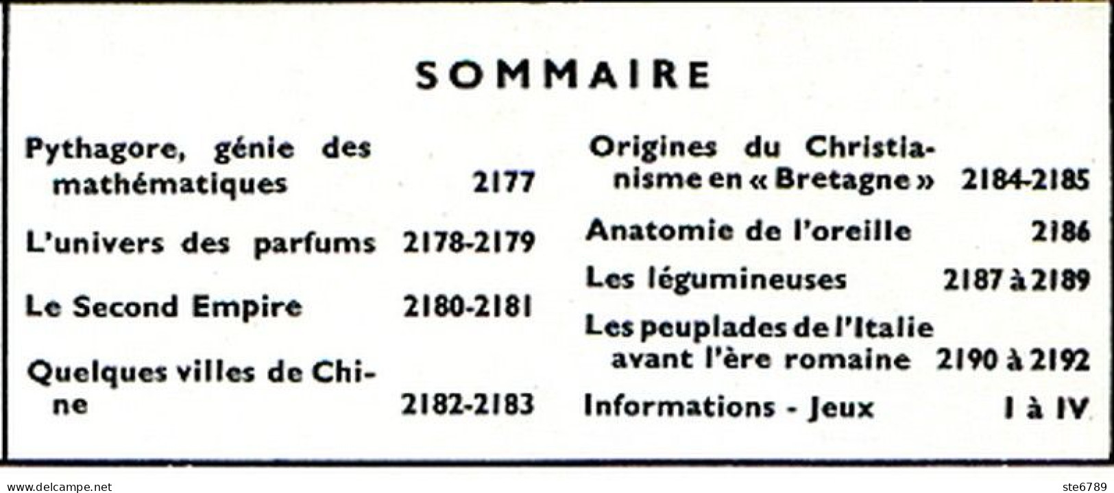 Tout L'univers 1966 N° 137 Pythagore , Univers Des Parfums , Second Empire , Chili Villes , Les Légumineuses - Informations Générales