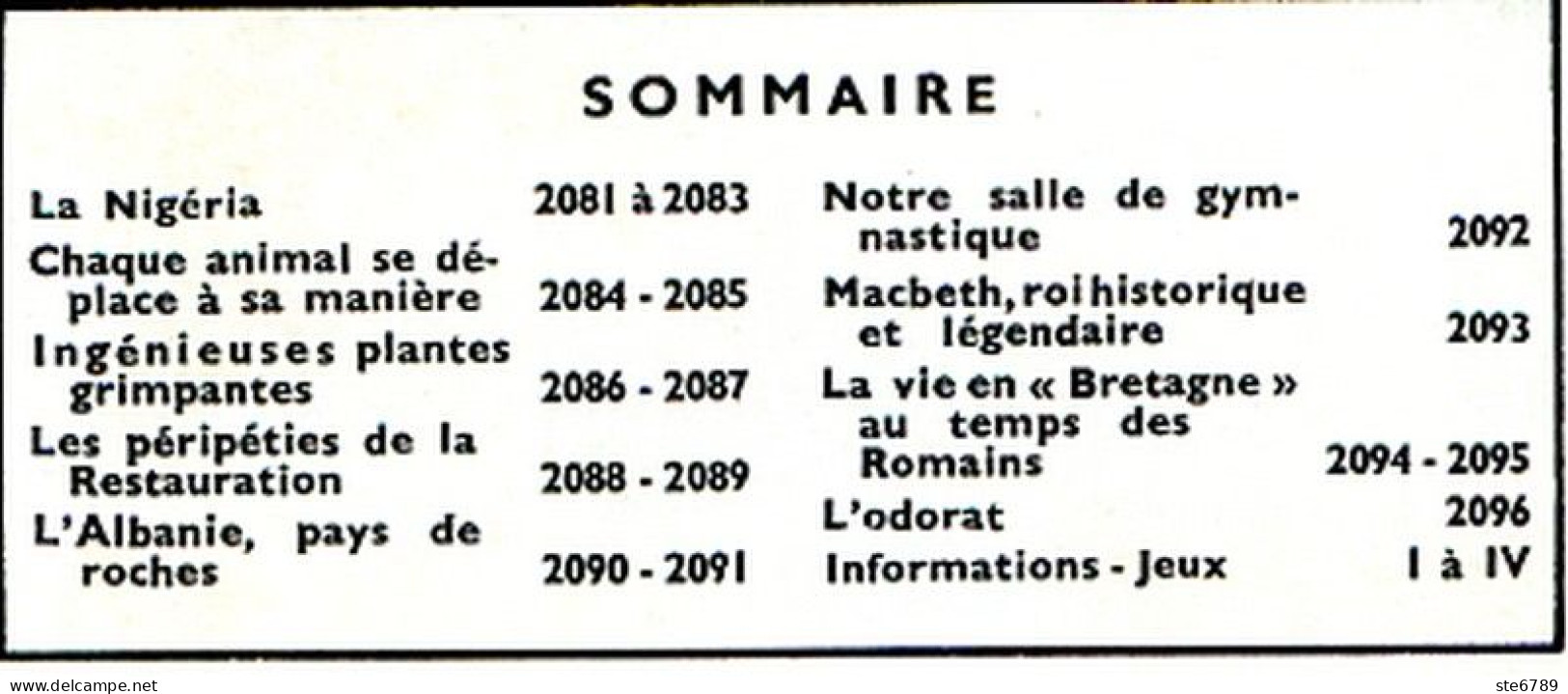 Tout L'univers 1966 N° 131 Le Nigéria , Albanie , Macbeth Roi , Vie Bretagne Temps D Romains , Odorat , Plantes Grimpant - Informations Générales