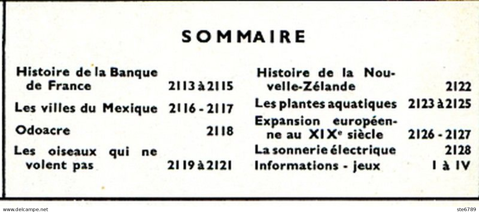 Tout L'univers 1966 N° 133 Histoire Banque De France , Mexique Villes , Odoacre , Nouvelle Zelande  , Plantes Aquatiques - Informations Générales