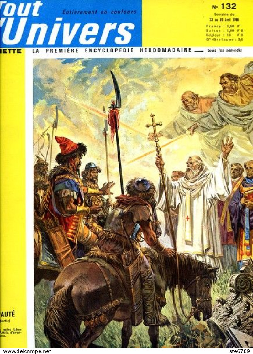 Tout L'univers 1966 N° 132 Art Japonais , L'Anjou , Homme Préhistoire , L'anguille , Variétés Fruits , J Wol - Informations Générales