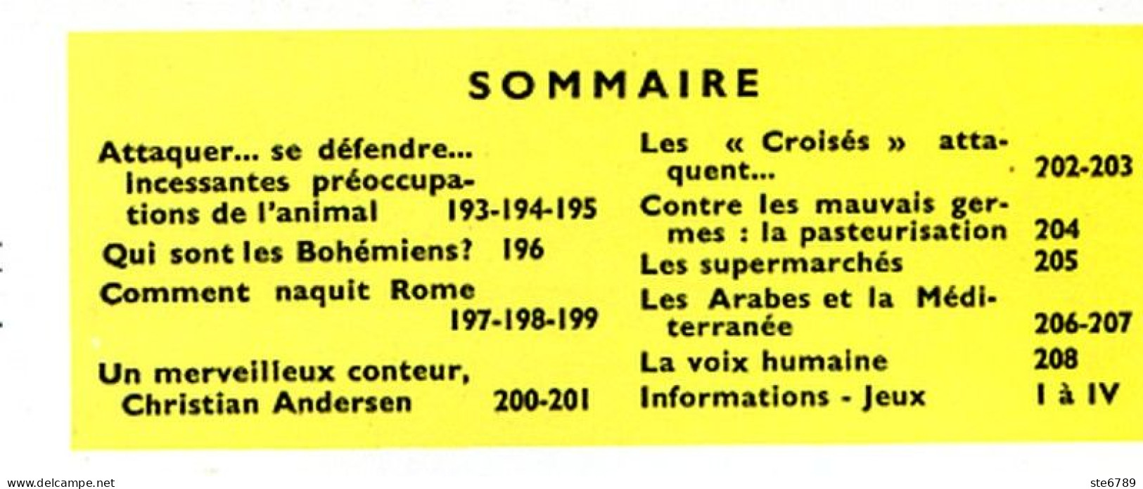 Tout L'univers 1964 N° 13 Animal Défense Vie , Les Bohémiens , Christian Andersen , Supermarchés , Arabes Et Méditeranée - Informaciones Generales