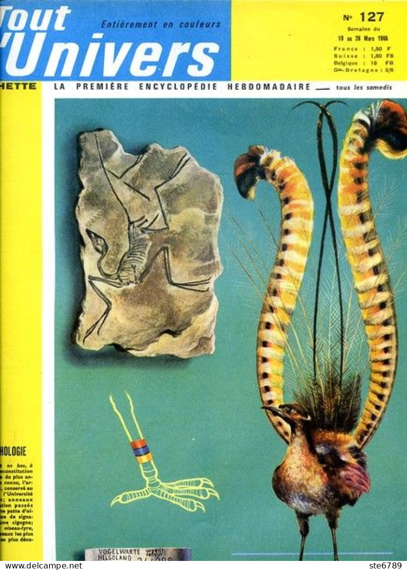 Tout L'univers 1966 N° 127 Ver à Soie France , L'éléphant ,  Les Tibétains , Le Fer , Religion Hébraïque , - Informations Générales