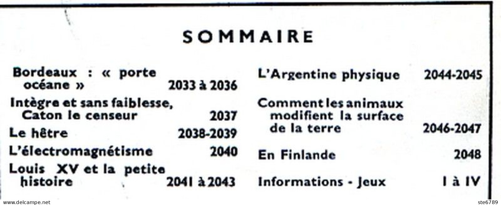 Tout L'univers 1966 N° 128 Bordeaux Ville , Le Hetre , Electromagnetisme , Argentine , En Finlande , Caton Le Censeur - Informations Générales