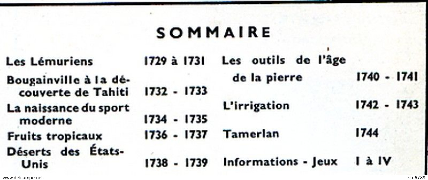 Tout L'univers 1965 N° 109 Lémuriens , Bougainville Tahiti , Outils Age Pierre , Irrigation , Tamerlan , Déserts USA - Informations Générales