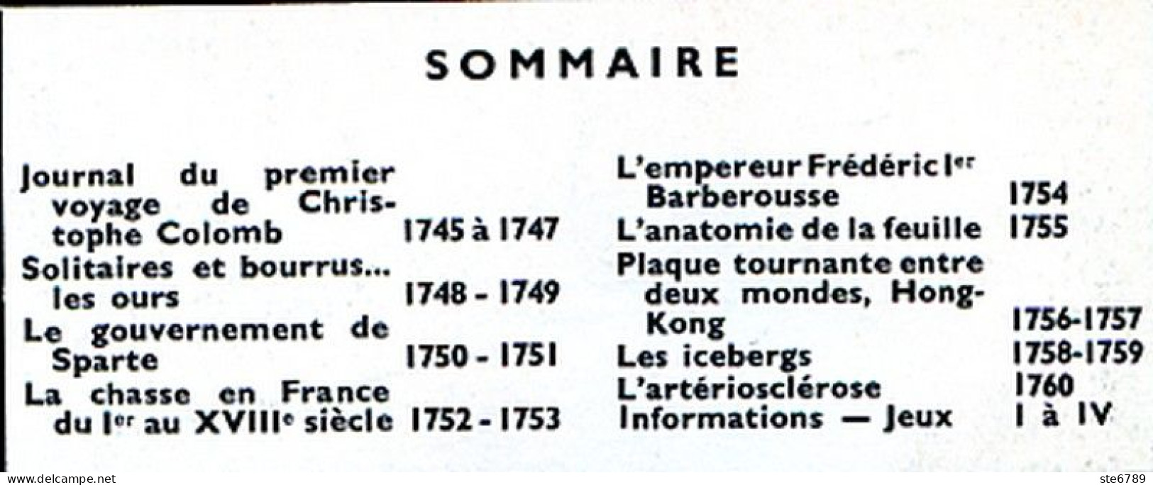 Tout L'univers 1965 N° 110 Christophe Colomb , Les Ours , Chasse France 1752 , Hong Kong , Les Icebergs , Sparte Gouver - Informaciones Generales