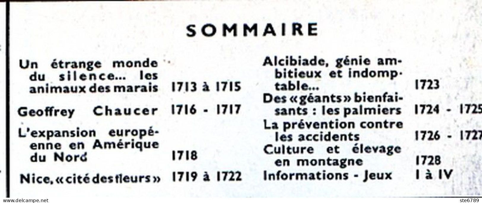 Tout L'univers 1965 N° 108 Animaux Marais , Nice Ville , Alcibiade , Ls Palmiers , Culture Elevage Montagne  , G Chaucer - General Issues