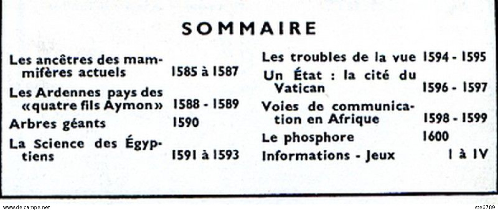 Tout L'univers 1965 N° 100 Ancetres Mammifères , Les Ardennes , Arbres Géants , La Cité Du Vatican , Le Phosphore , Scie - Informations Générales