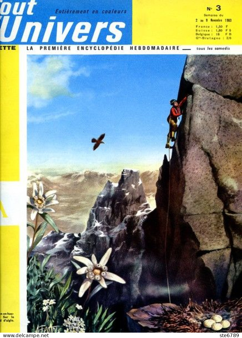 Tout L'univers 1963 N° 3 Freres Montgolfier , Indiens Amérique , Ruminants , Francs , Cycle De L'eau , La Foudre - Informaciones Generales