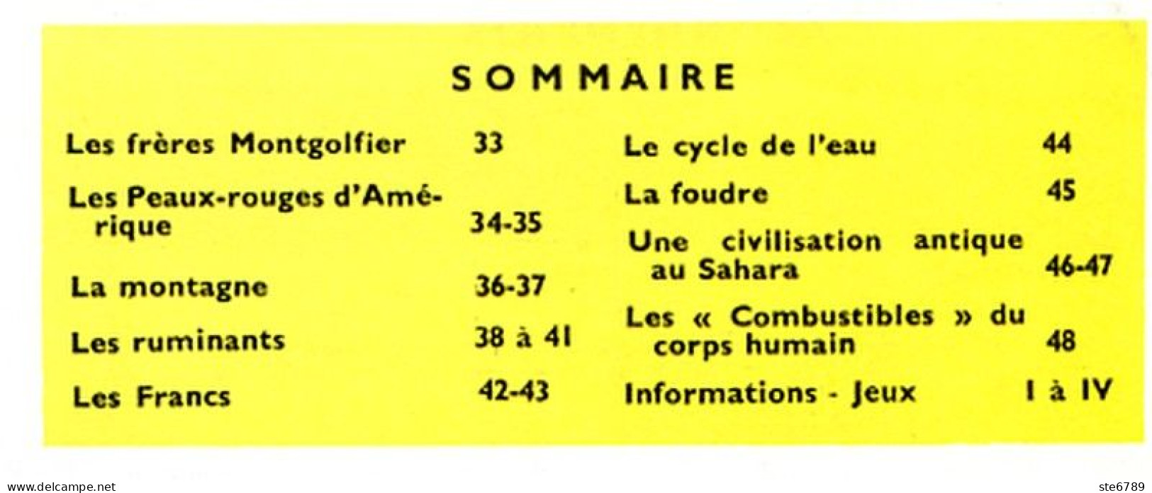 Tout L'univers 1963 N° 3 Freres Montgolfier , Indiens Amérique , Ruminants , Francs , Cycle De L'eau , La Foudre - Informaciones Generales