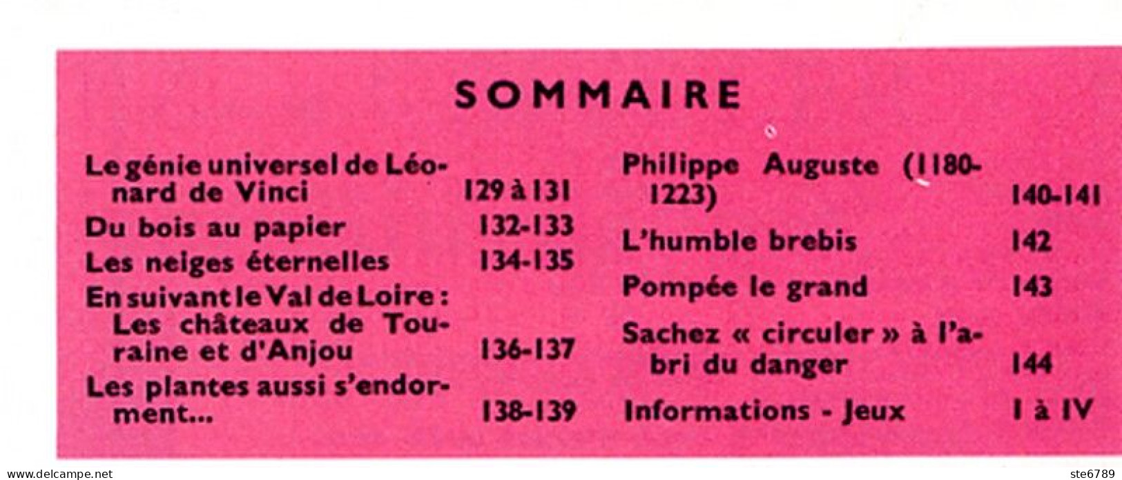 Tout L'univers 1963 N° 9 Léonard De Vinci , Neiges éternelles , Chateaux Touraine Anjou , La Brebis , Philippe Auguste - Informations Générales