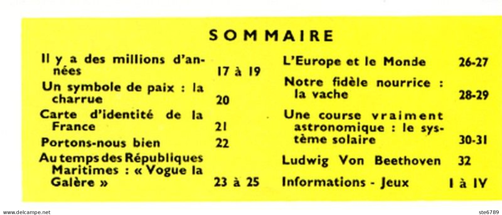 Tout L'univers 1963 N° 2 La Charrue , La Vache , Temps Républiques Maritimes , Beethoven , Systeme Solaire - Allgemeine Literatur