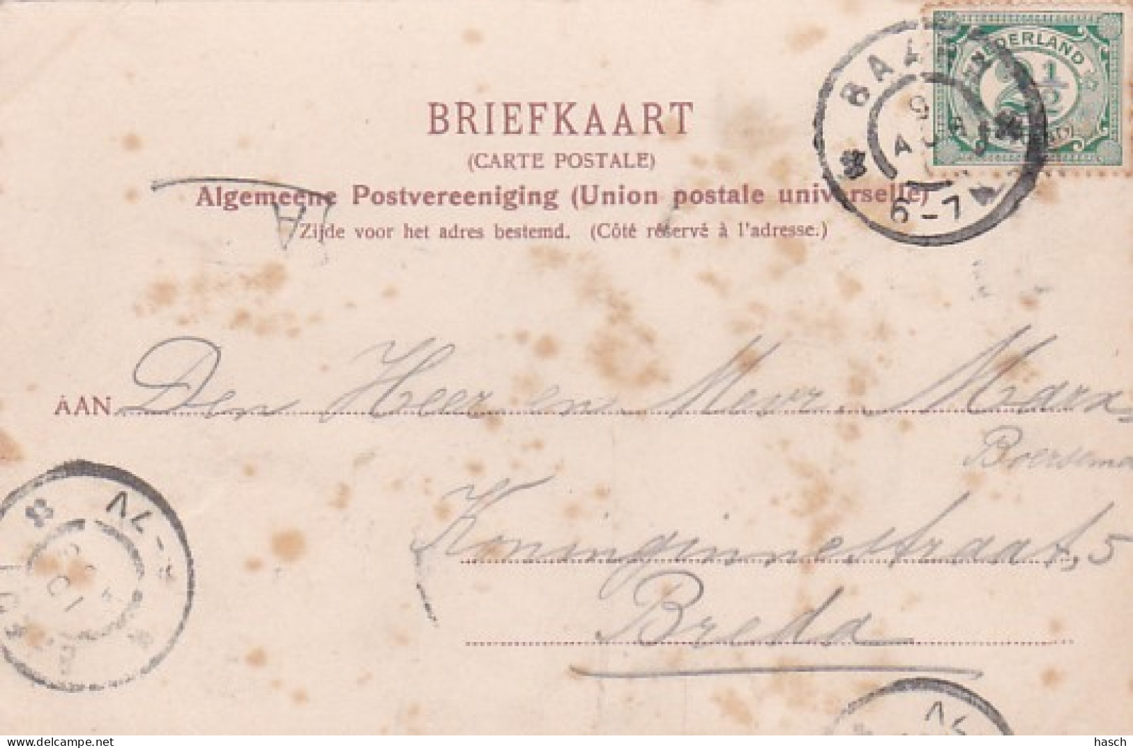 237855Baarn, Vijver Achter Kasteel Groenveldt. (poststempel 1901) - Baarn