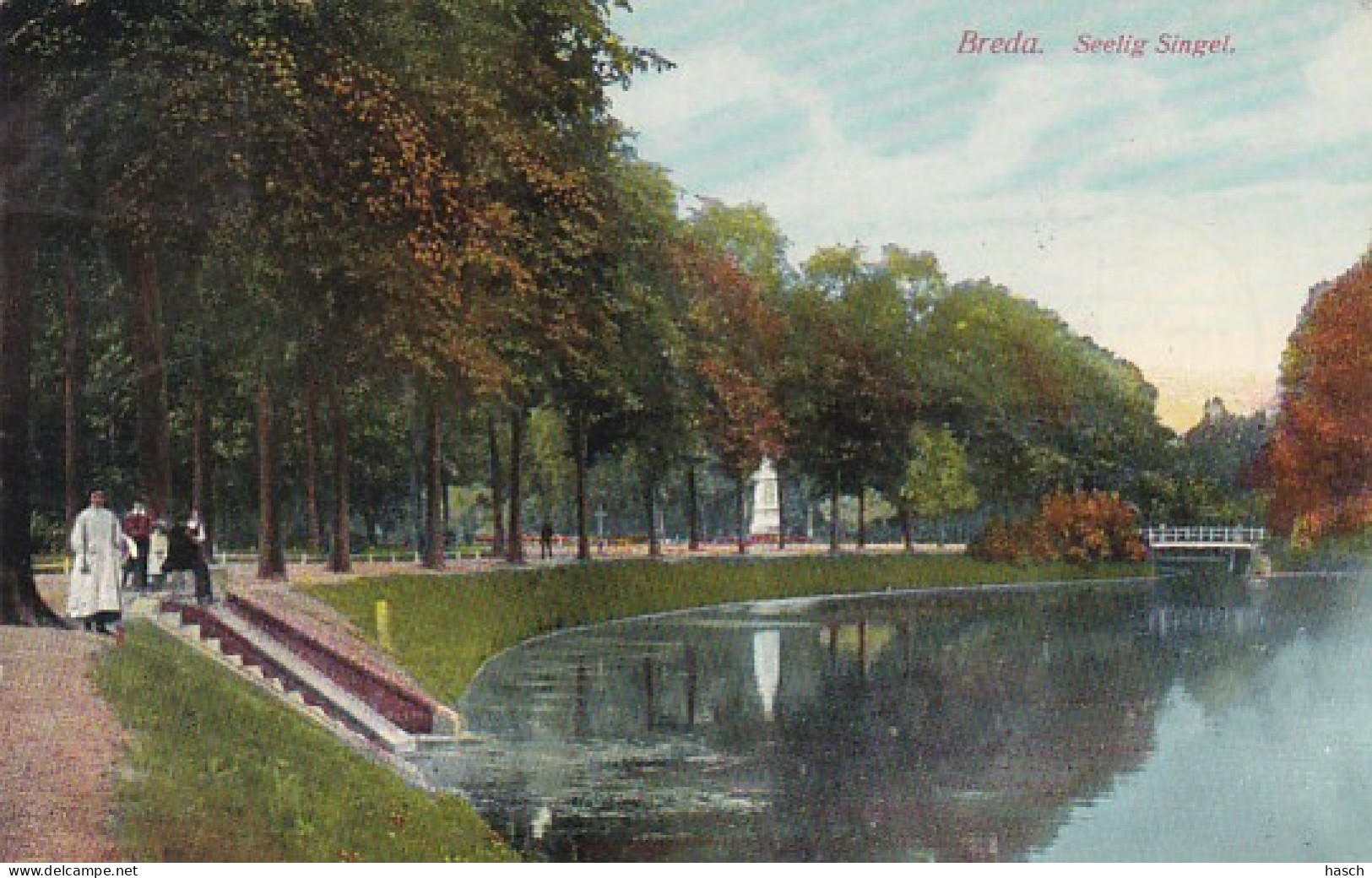 238972Breda, Seelig Singel 1913 (linksboven Een Kleine Vouw) - Breda
