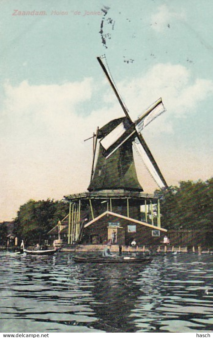 238994Zaandam, Molen De Jonker 1912. - Zaandam